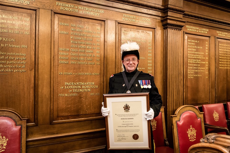 Peter McCafferty Islington Council News