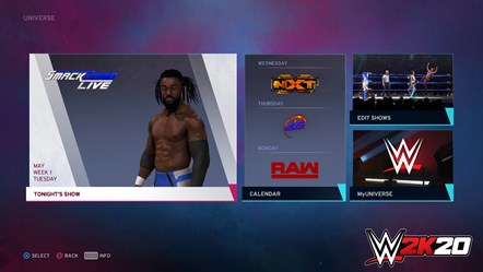 WWE2K20 Universe Mode