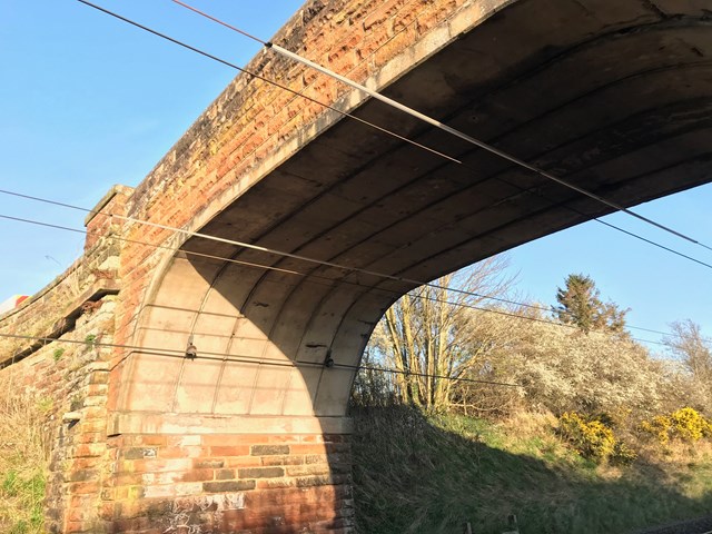 The bridge at Kingmoor where the bird strike happened