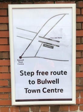 Step free route Bulwell Town Centre