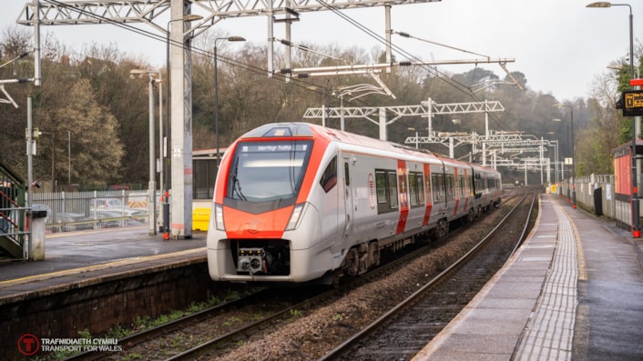 TfW Class 756 FLIRT Radyr-4