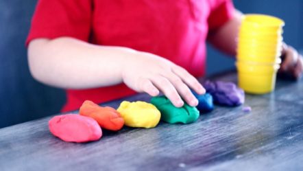 Child with playdough