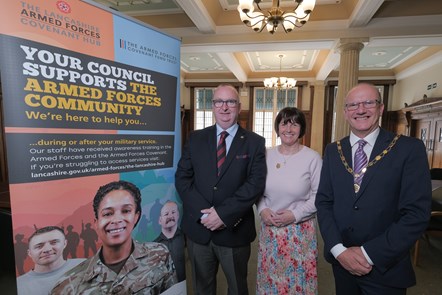 From l-r, County Councillor Alf Clempson, County Councillor Phillippa Williamson, leader of Lancashire County Council, and County Councillor Time Ashton, vice chairman of Lancashire County Council