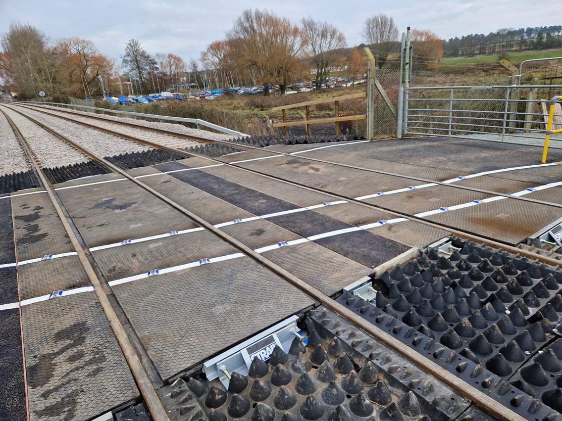 Jetty Avenue level crossing near Woodbridge - one of the crossings with an improved surface