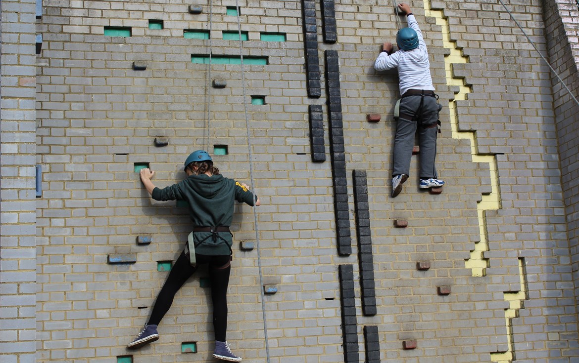 Community projects across Buckinghamshire have received £3.3m funding from HS2: Climbing wall at Paccar Scout Campsite June 2020