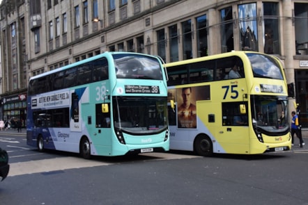 First Glasgow services travelling through Glasgow city Centre