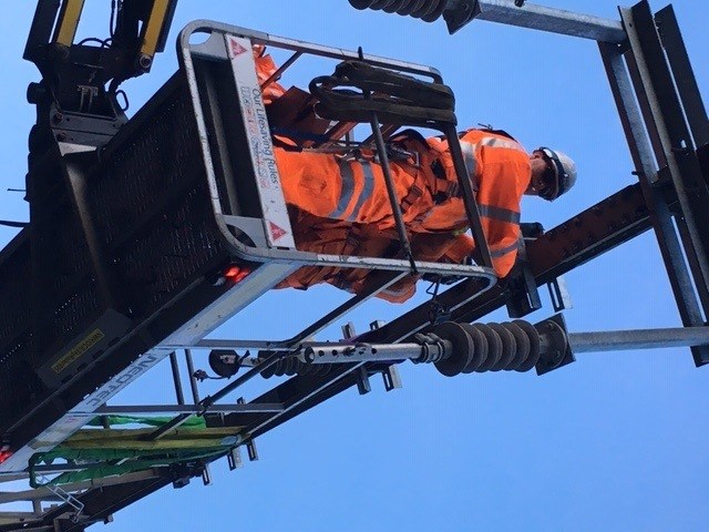 Overhead wire works at Forest Gate 2