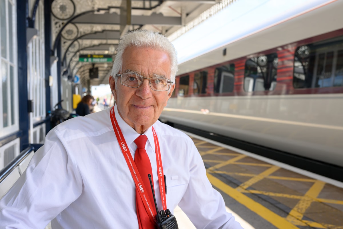 LNER Station Assistant Mike Boland who is retiring after 21 years in the job