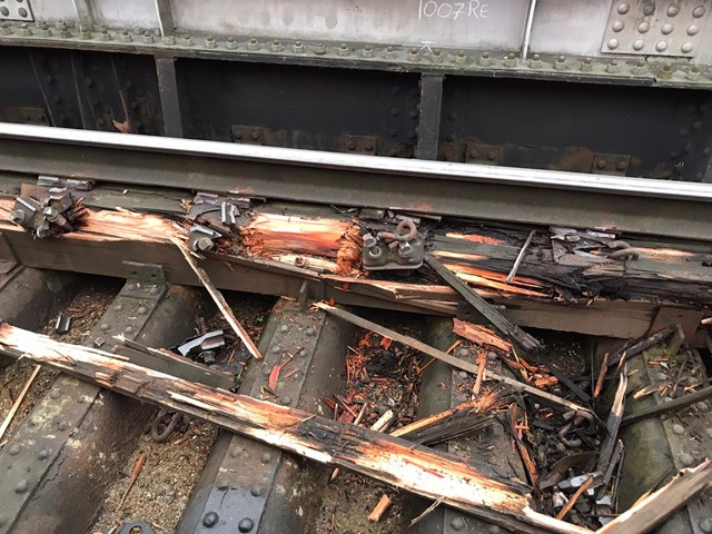 Gospel Oak to Barking derailment damage 2