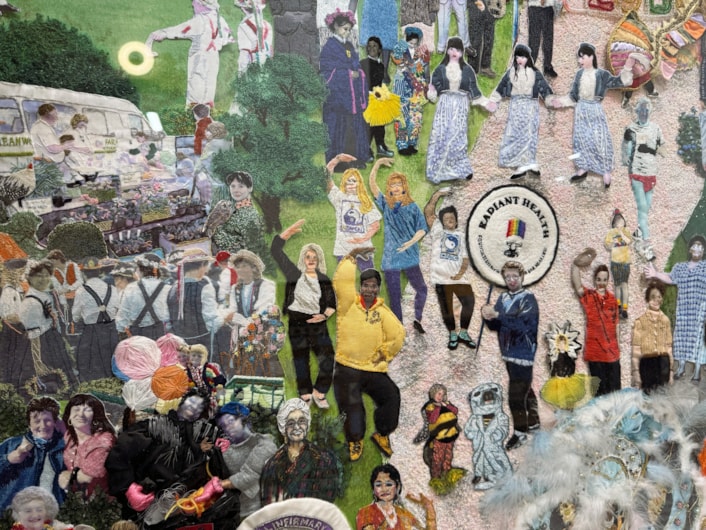 Leeds Tapestry-1: The 16-panel Leeds Tapestry was created between 1992 and 2002, and celebrates the city and its history.