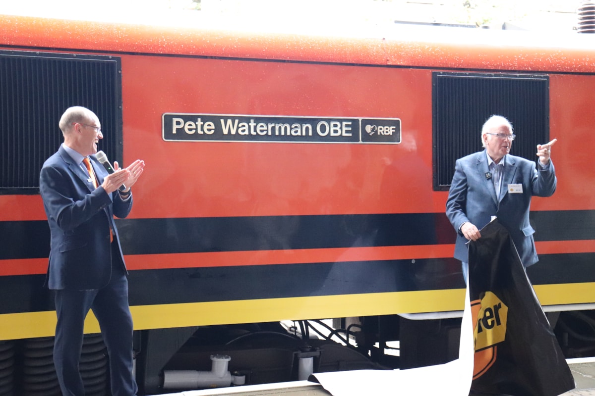 Pete Waterman Train Naming 1