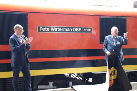 Pete Waterman Train Naming 1