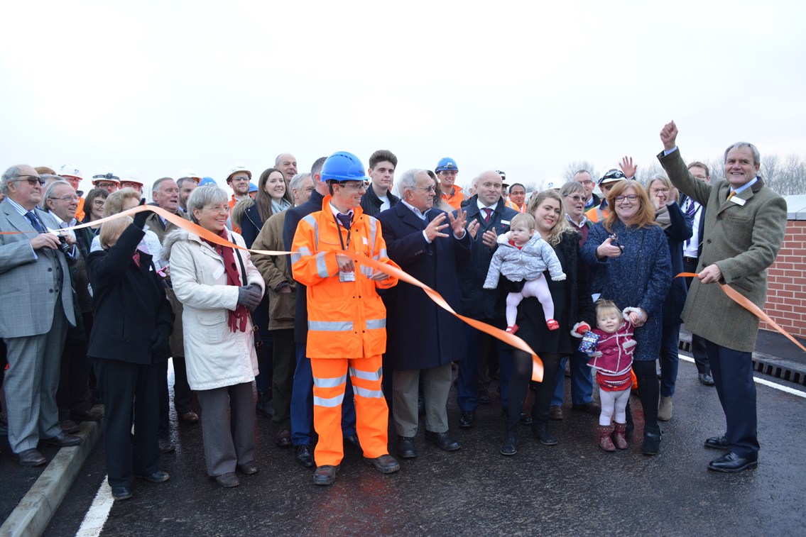 Safer railway crossing for motorists as new bridge opens at Ufton Nervet: Ufton Nervet railway bridge was officially opened on December 16