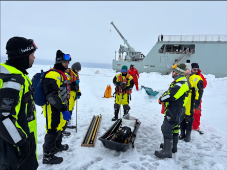 science team on ice