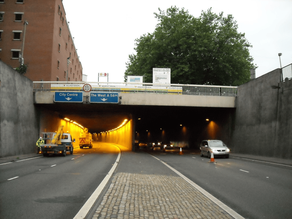 Woodhouse tunnel Leeds night