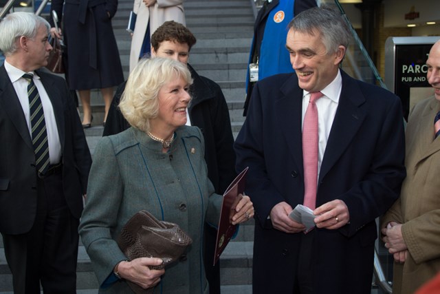 The Duchess of Cornwall and Robin Gisby