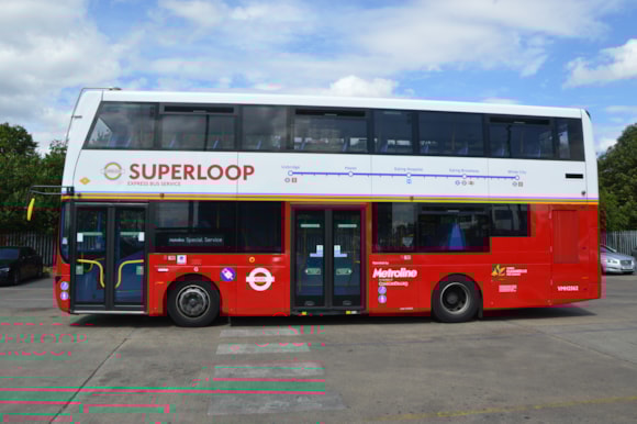 London’s Superloop express bus network celebrates one year anniversary, as latest data shows it has driven increased usage of buses in outer London: TfL Image - SL8