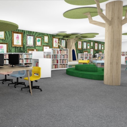 Hackney Central Library refurbishment - visualisation