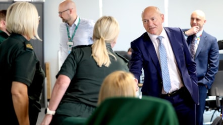 Sir Jim Mackey meets NEAS colleagues on his visit