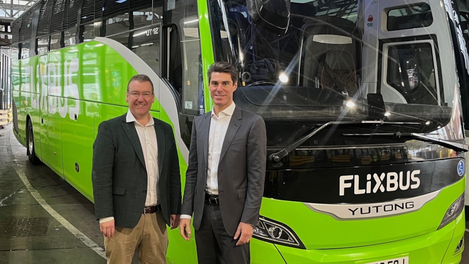 Andreas Schorling, FlixBus UK MD & Andrew Jarvis, First Bus COO - Yutong cropped