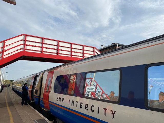 New lease of life for Rutland footbridge: New lease of life for Oakham station footbridge