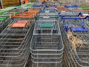 143 shopping trolleys at Doughty Road Depot in Grimsby 01