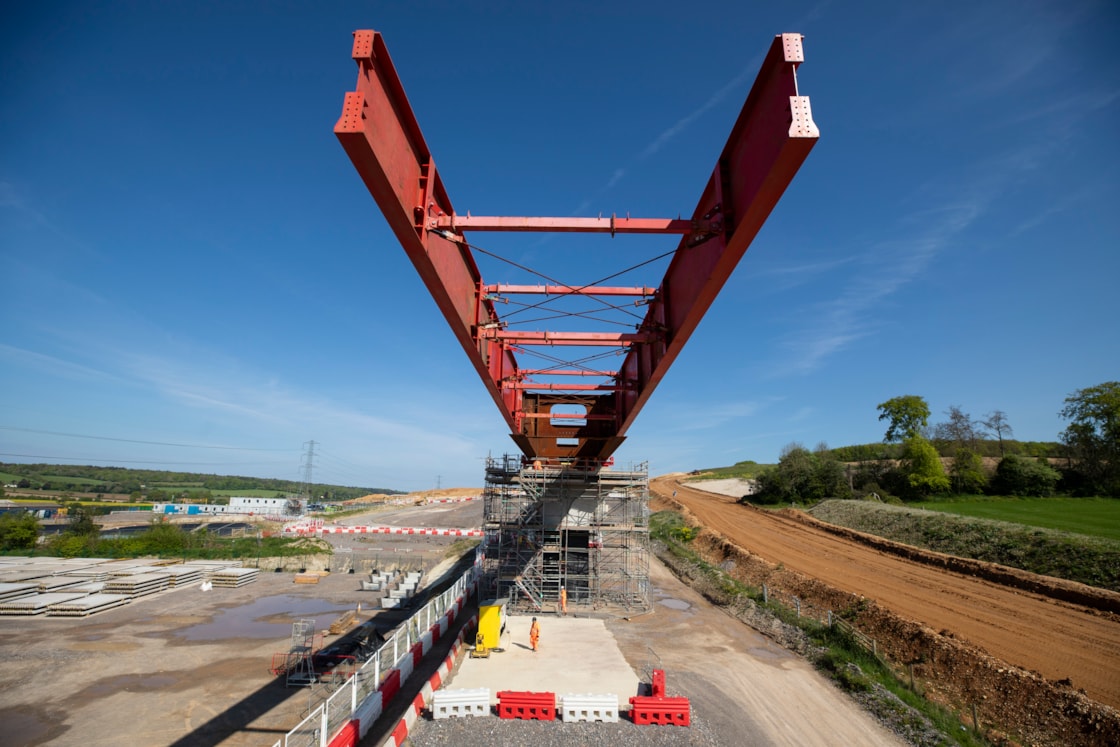 Wendover Dean Viaduct deck slide May 2024