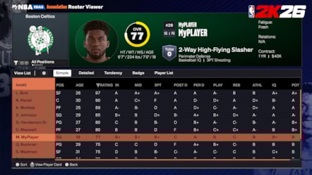 NBA 2K26 MyNBA Eras