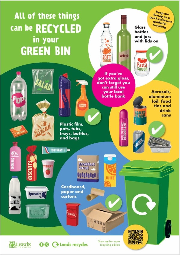 2025 Christmas bin collection leaflet page 1