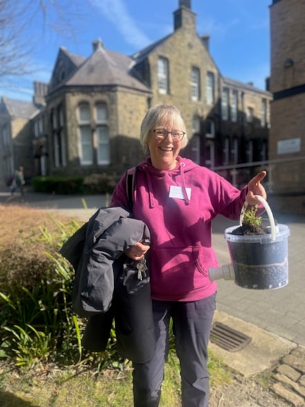 A happy attendee of the conference in Lancaster