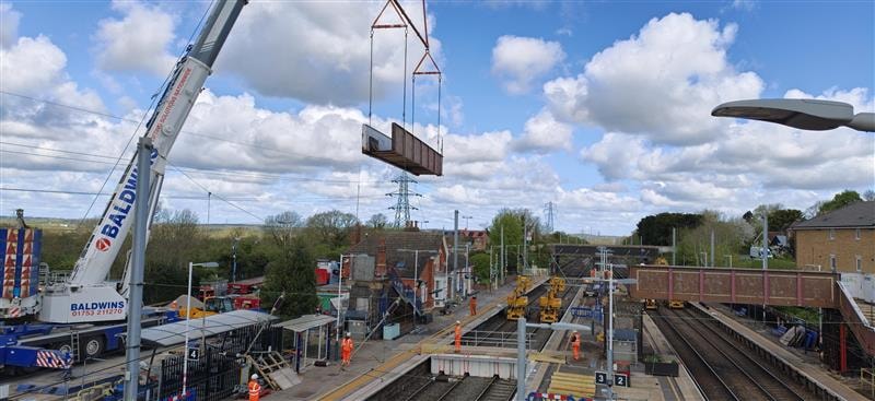 Harlington old bridge removal 1