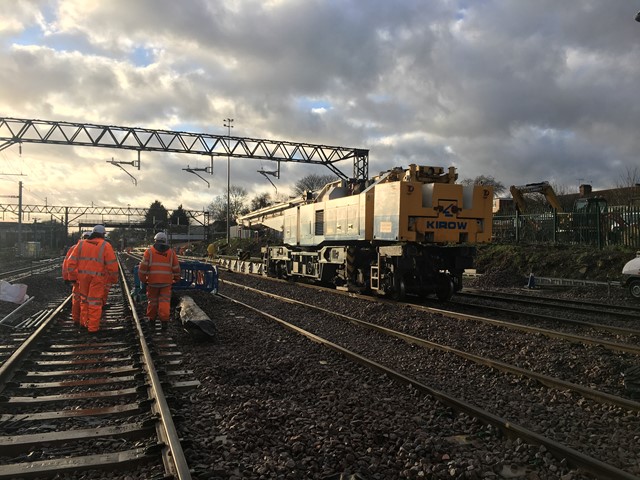 Kirow crane at Gidea Park