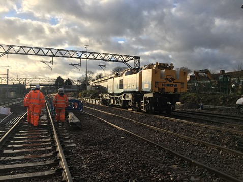 Kirow crane at Gidea Park