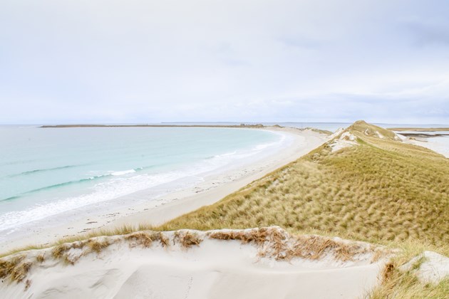 Dunes at Cata Sand looking towards Tresness, Sanday -Credit Scottish Natural Heritage (SNH)