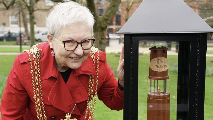World Peace Flame unveiled in city centre park: World Peace Flame 2 sml