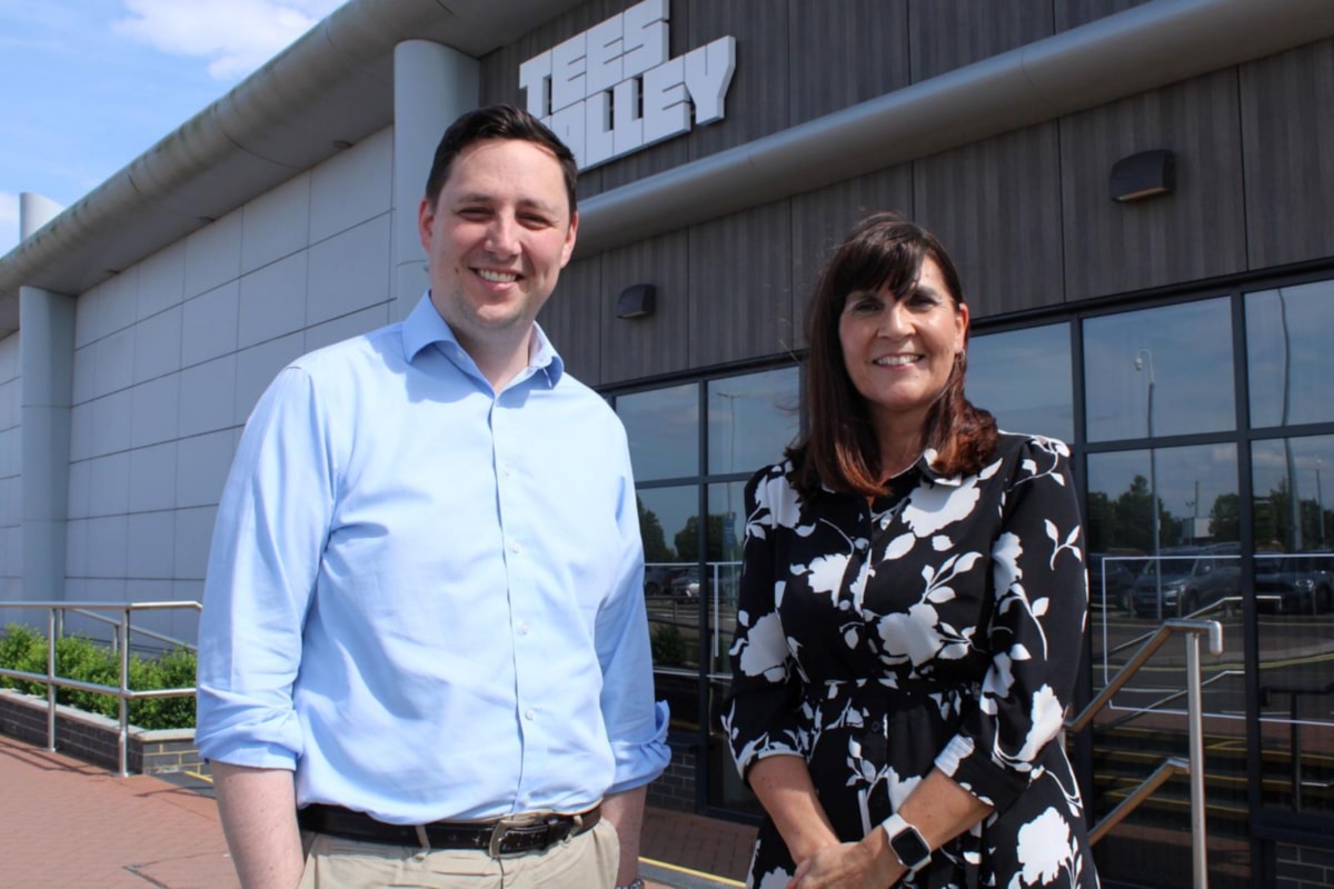 Image shows Mayor Houchen with Tricia Williams