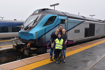 The Skelton family with a TPE Nova 3 train