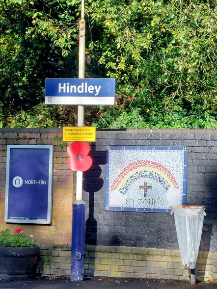 Image shows Hindley station