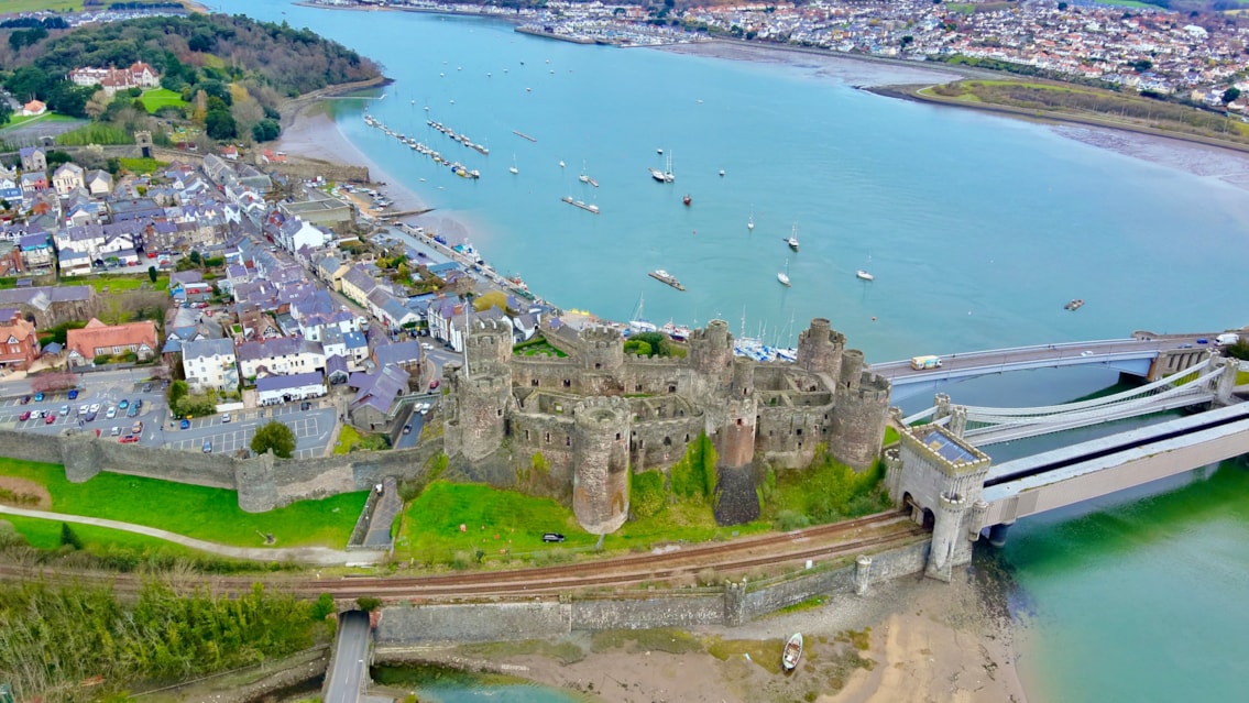 New details announced for multi-million-pound investment to boost reliability of North Wales Coast railway: Railway at Conwy Network Rail