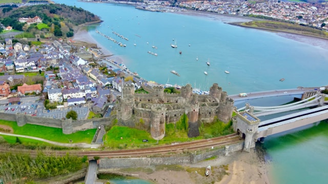 New details announced for multi-million-pound investment to boost reliability of North Wales Coast railway: Railway at Conwy Network Rail