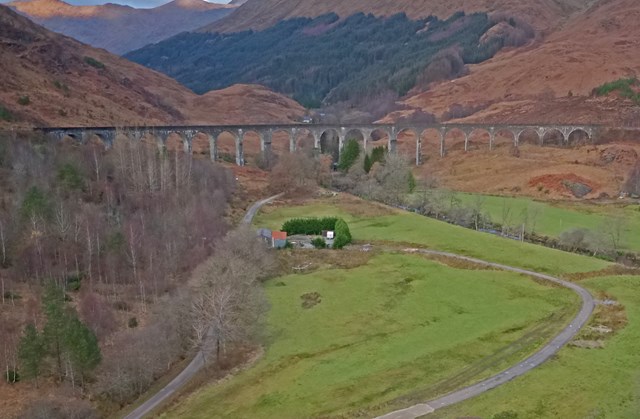 Repair plans submitted for Glenfinnan viaduct: Glenfinnan Aerial Photo-2