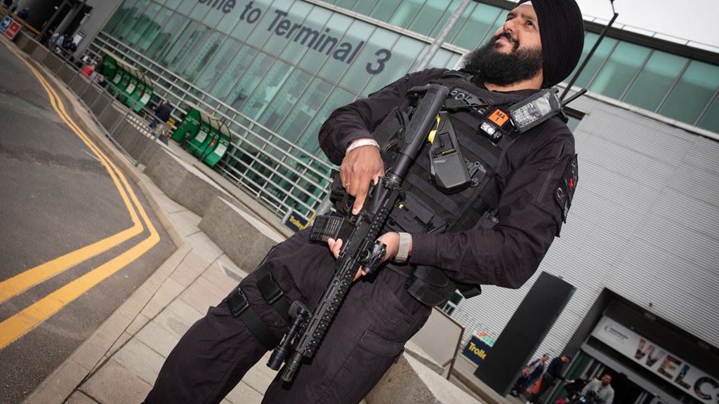 Armed officer - Hero Image