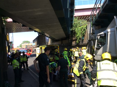 Hinton Road Lorry Crash 2
