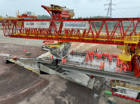 240905 Final deck segment of Colne Valley viaduct installed DJI 0750