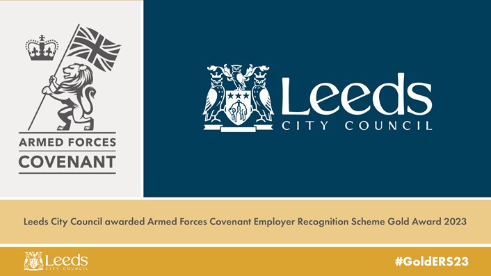 Leeds City Council granted prestigious Armed Forces Covenant Award: AFC ERS Gold SM V2