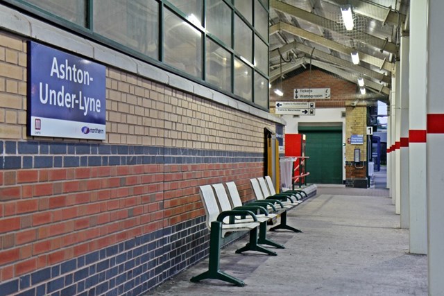 Ashton-under-Lyne station users reminded of three week closure for railway upgrade: Ashton-under-Lyne railway station - platform 1