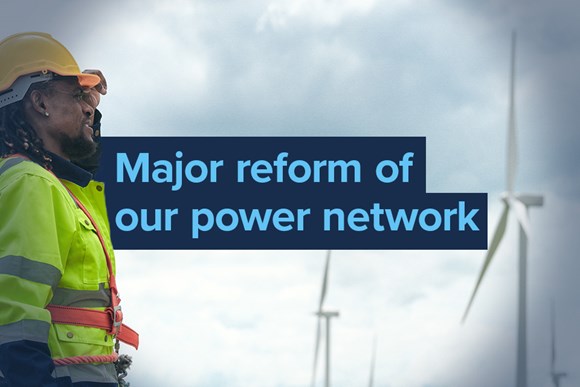 Huge boost for UK green industries with £960 million Government investment and major reform of power network: 20231122 power network reform graphic govuk