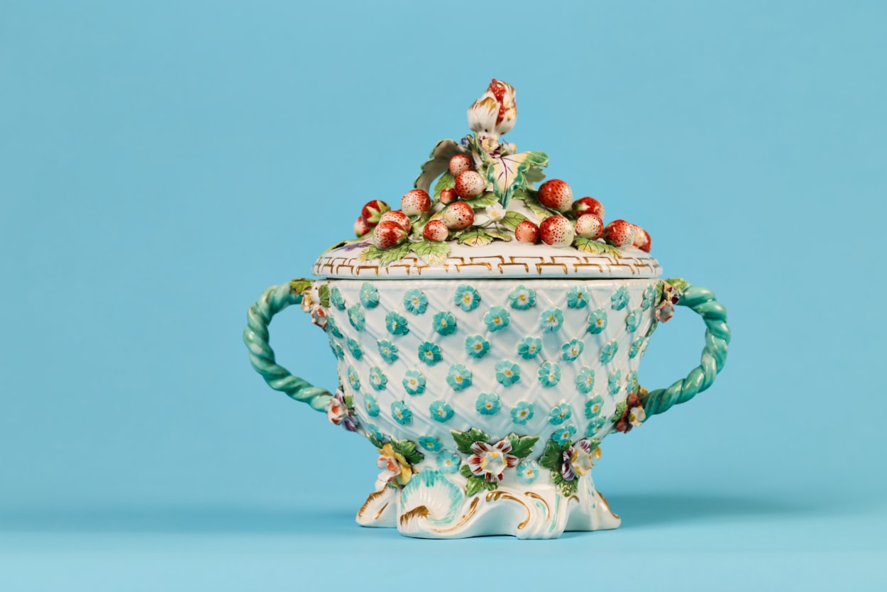 Botanically beautiful: Featuring everything from ceramics and furniture, to silver and silks, the exhibition examines the different ways nature has made its way from garden to gallery, decorating our homes and clothing over the centuries. Photograph by David Lindsay.