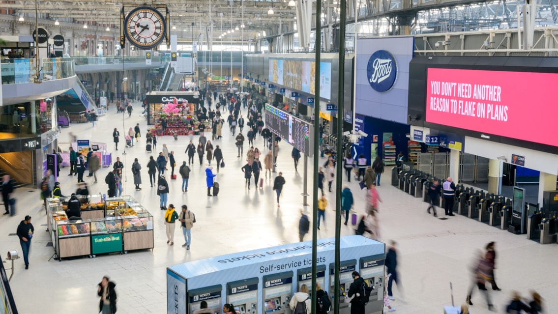Network Rail retail sales track +10% growth as total sales reaches £225.9m: Waterloo Q1