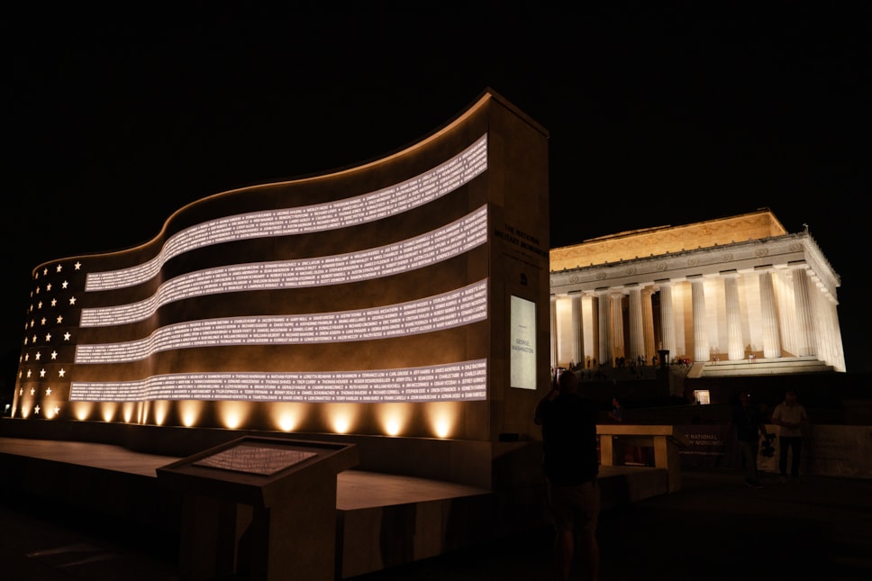 National Military Monument at Night